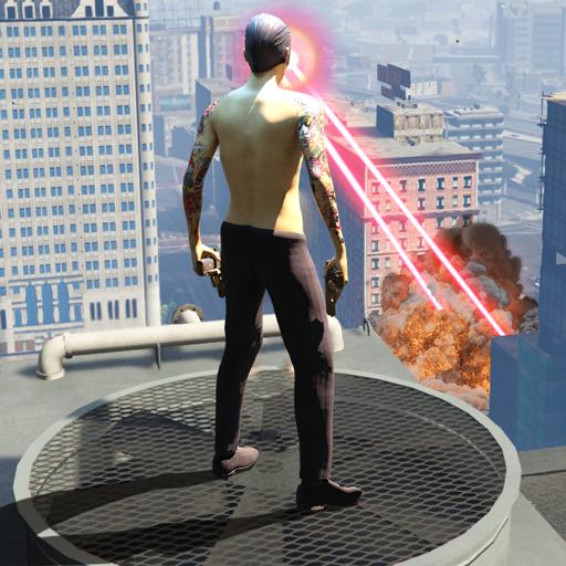 Gangster Crime Rope Hero City