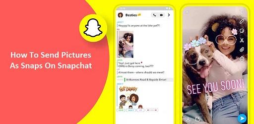 How To Send Pictures As Snaps On Snapchat