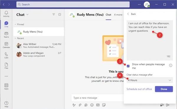 How to Quickly Set an Out of Office in MS Teams