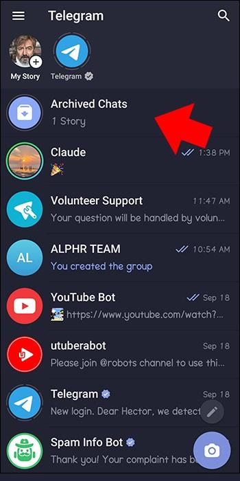 How to remove stories from the Telegram app