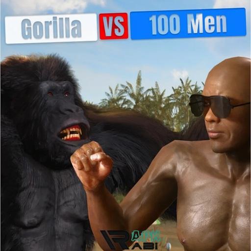 Gorilla vs 100 Men