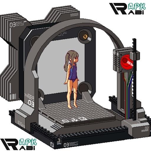 Laser Girl Gif